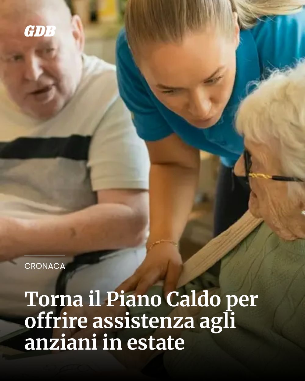 Post Instagram @giornaledibrescia: Torna il Piano Caldo per offrire assistenza agli anziani in estate...