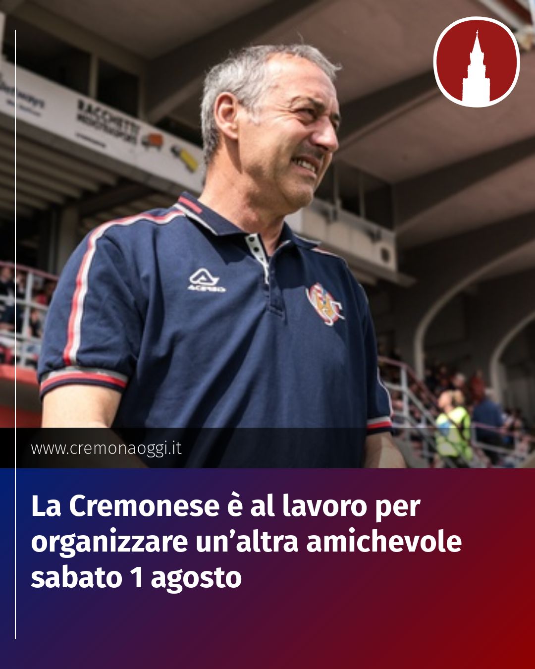 Post Instagram @Cremona_Oggi: La Cremonese è al lavoro per organizzare un’altra amichevole sabato 1 agosto...