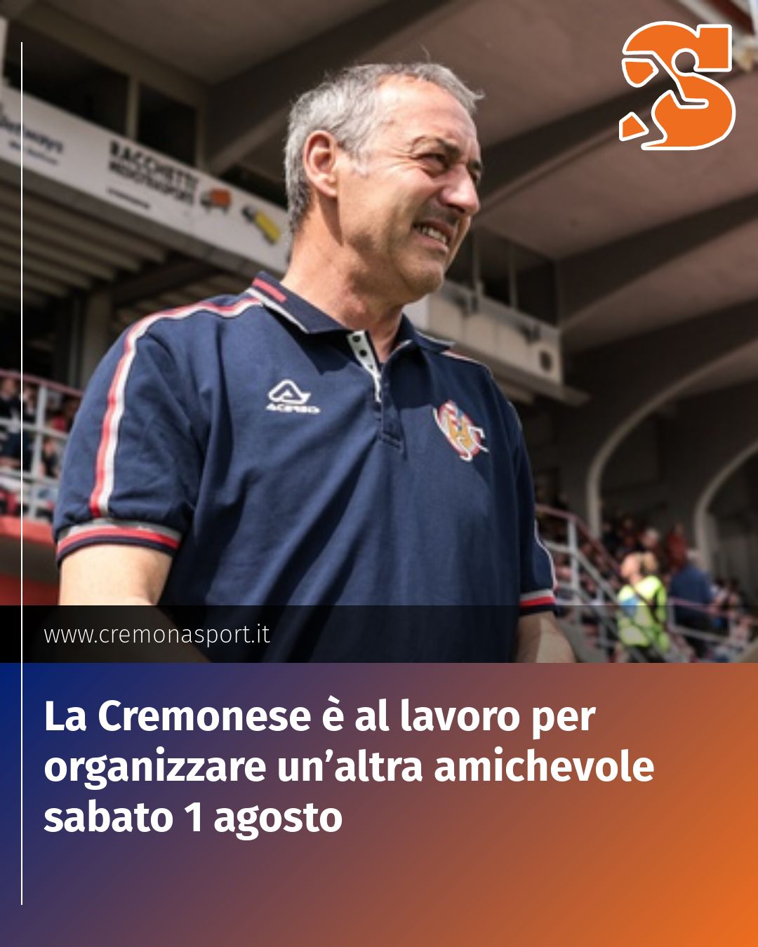 Post Instagram @Cremona_Sport: La Cremonese è al lavoro per organizzare un’altra amichevole sabato 1 agosto...