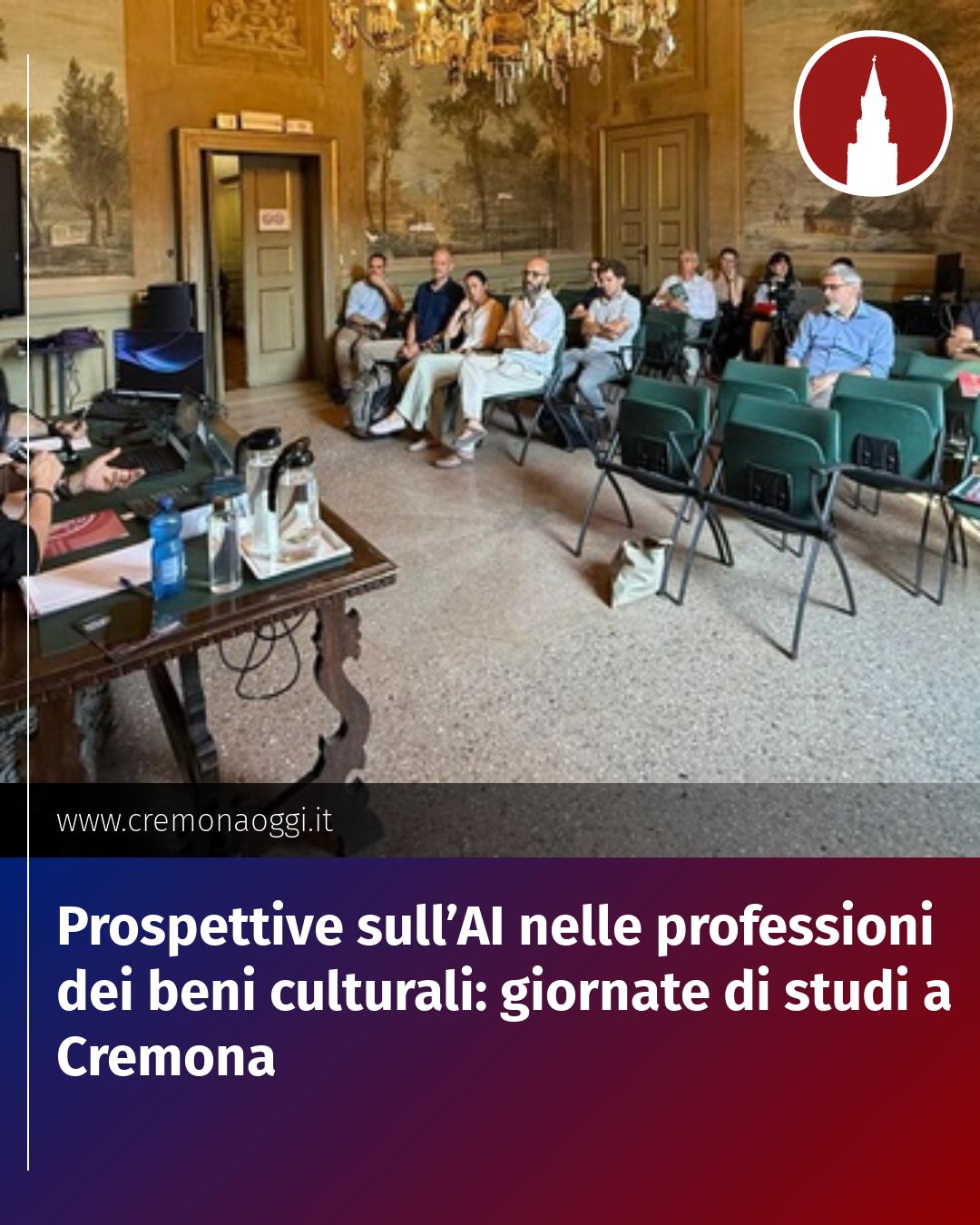 Post Instagram @Cremona_Oggi: Prospettive sull’AI nelle professioni dei beni culturali: giornate di studi a Cremona...