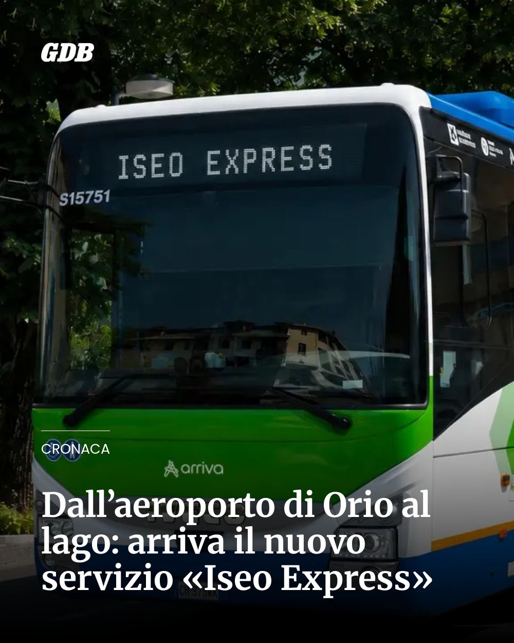 Post Instagram @giornaledibrescia: Dall’aeroporto di Orio al lago: arriva il nuovo servizio «Iseo Express»...