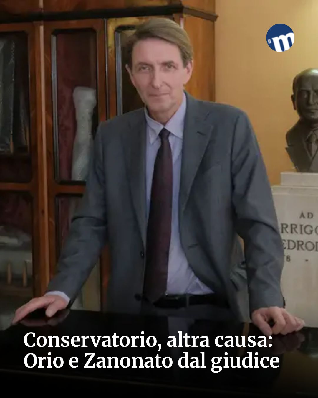Post Instagram @socialbeat.test: Conservatorio, altra causa: Orio e Zanonato dal giudice...