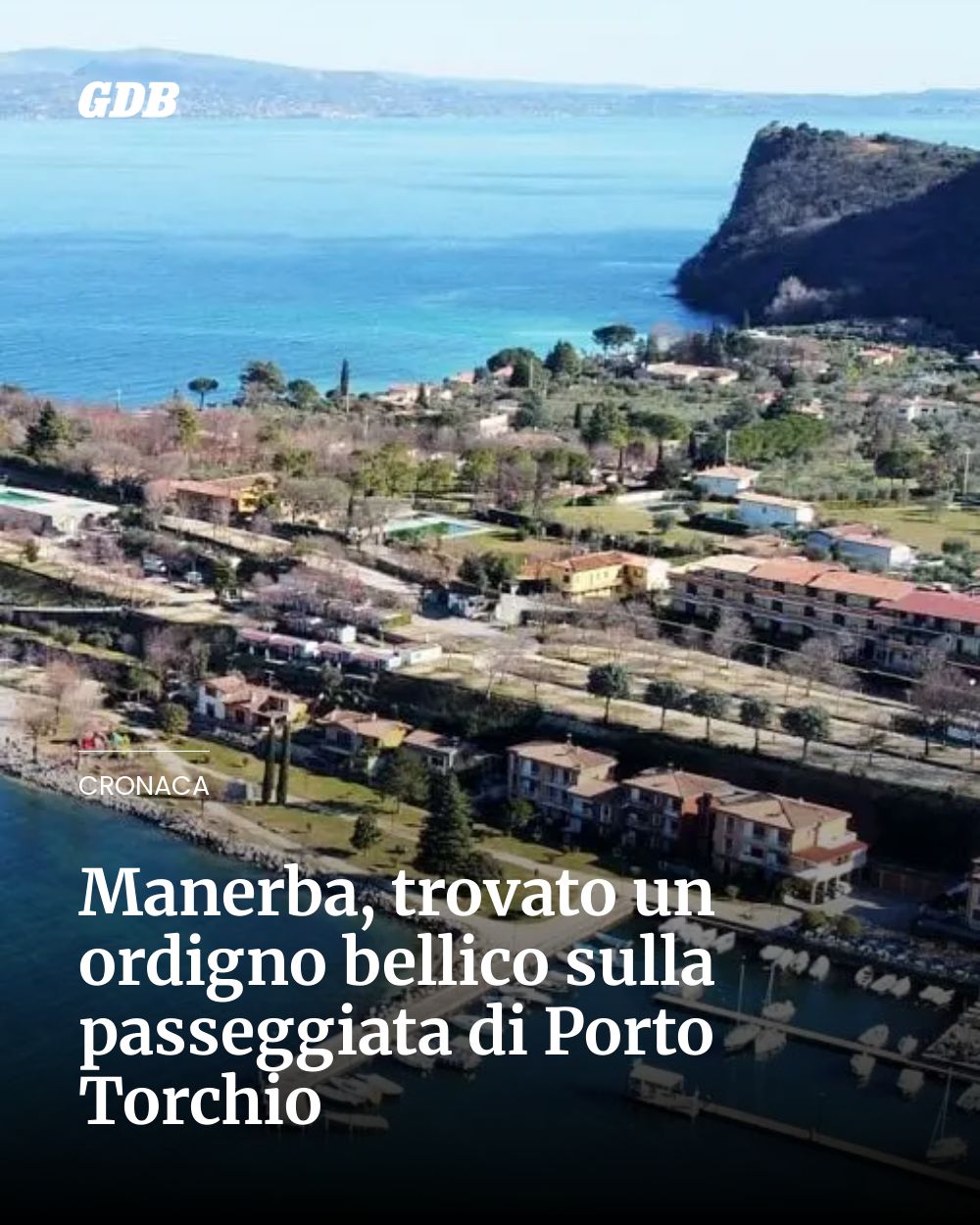Post Instagram @giornaledibrescia: Manerba, trovato un ordigno bellico sulla passeggiata di Porto Torchio...