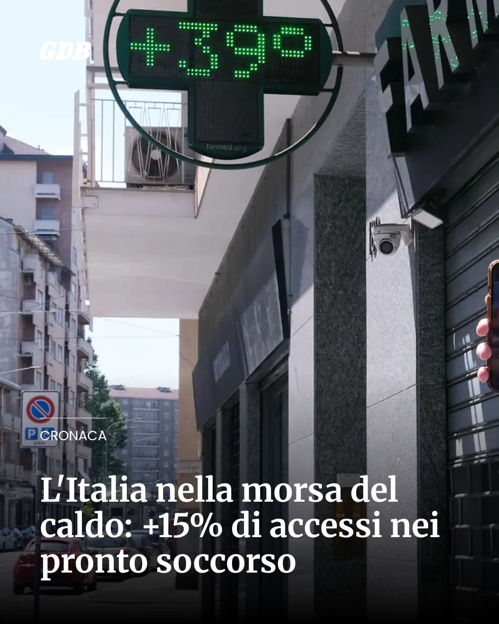 Post Instagram @giornaledibrescia: L'Italia nella morsa del caldo: +15% di accessi nei pronto soccorso...