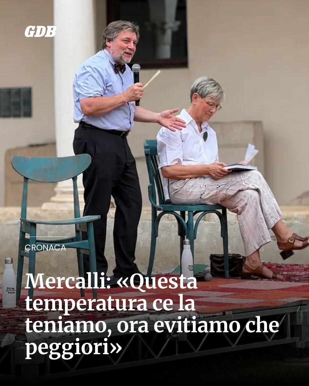 Post Instagram @giornaledibrescia: Mercalli: «Questa temperatura ce la teniamo, ora evitiamo che peggiori»...