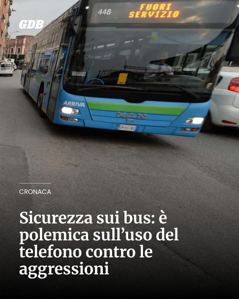 Post Instagram @giornaledibrescia: Sicurezza sui bus: è polemica sull’uso del telefono contro le aggressioni...