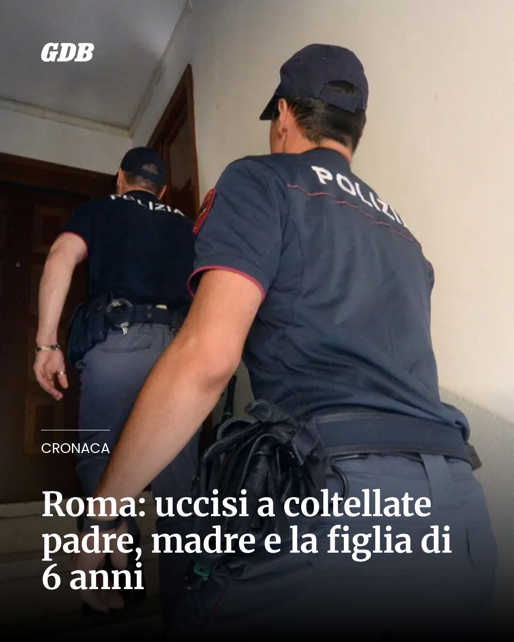 Post Instagram @giornaledibrescia: Roma: uccisi a coltellate padre, madre e la figlia di 6 anni...