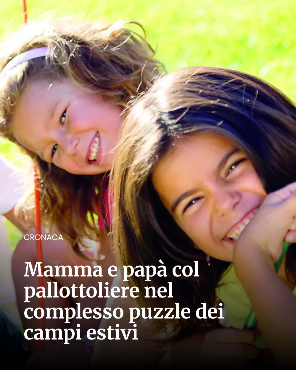 Post Instagram @giornaledibrescia: Mamma e papà col pallottoliere nel complesso puzzle dei campi estivi...