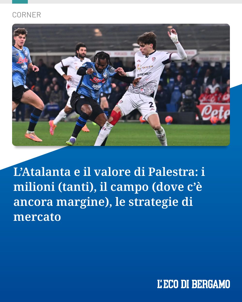 Post Instagram @ecodibergamo: L’Atalanta e il valore di Palestra: i milioni (tanti), il campo (dove c’è ancora margine), le strate