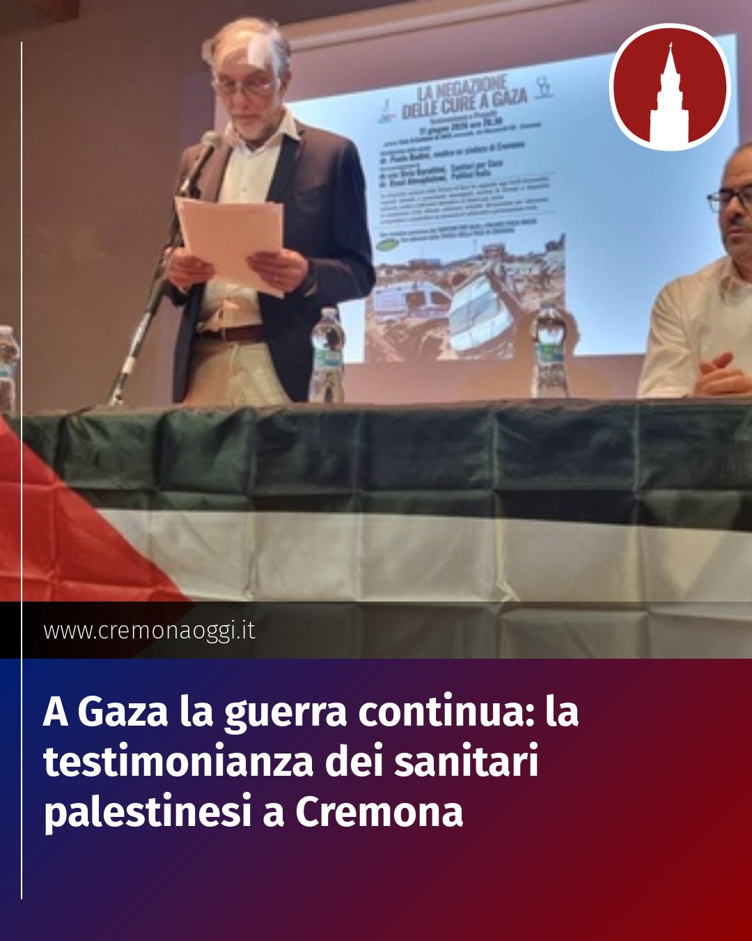 Post Instagram @Cremona_Oggi: A Gaza la guerra continua: la testimonianza dei sanitari palestinesi a Cremona...