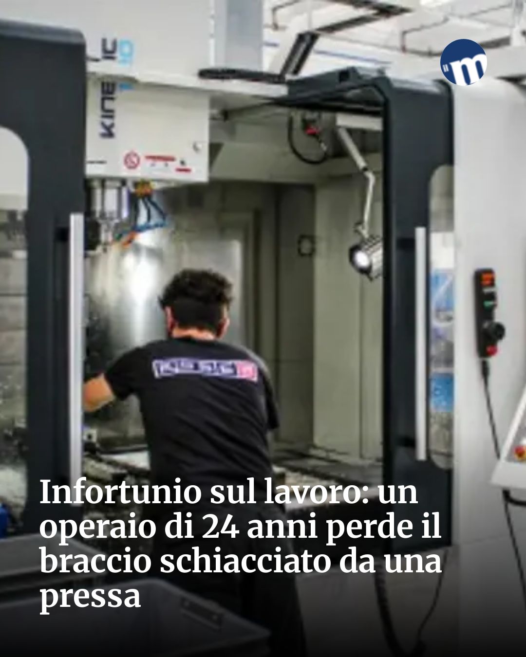 Post Instagram @socialbeat.test: Infortunio sul lavoro: un operaio di 24 anni perde il braccio schiacciato da una pressa...