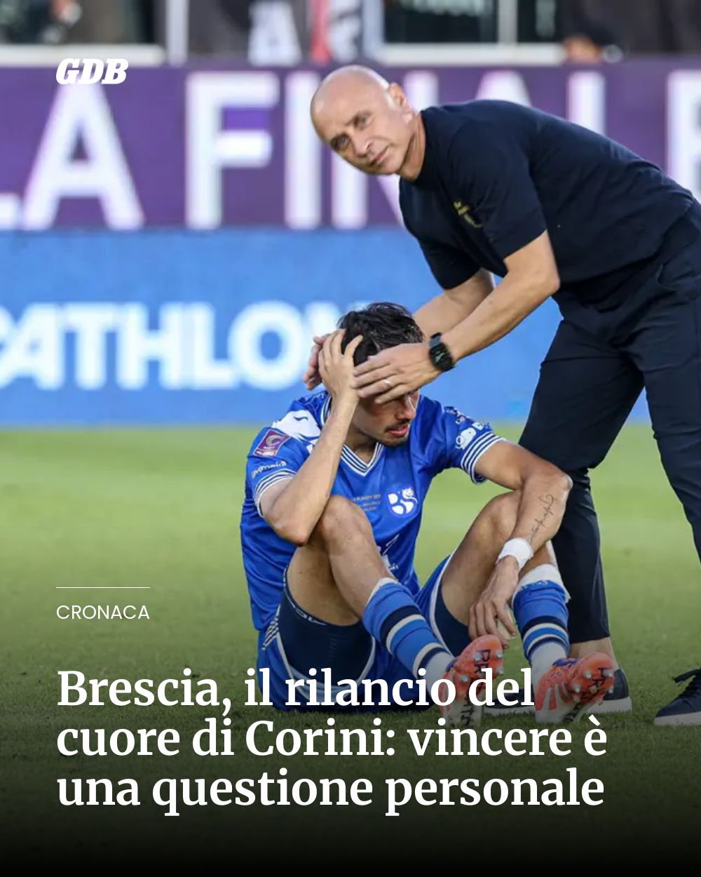 Post Instagram @giornaledibrescia: Brescia, il rilancio del cuore di Corini: vincere è una questione personale...