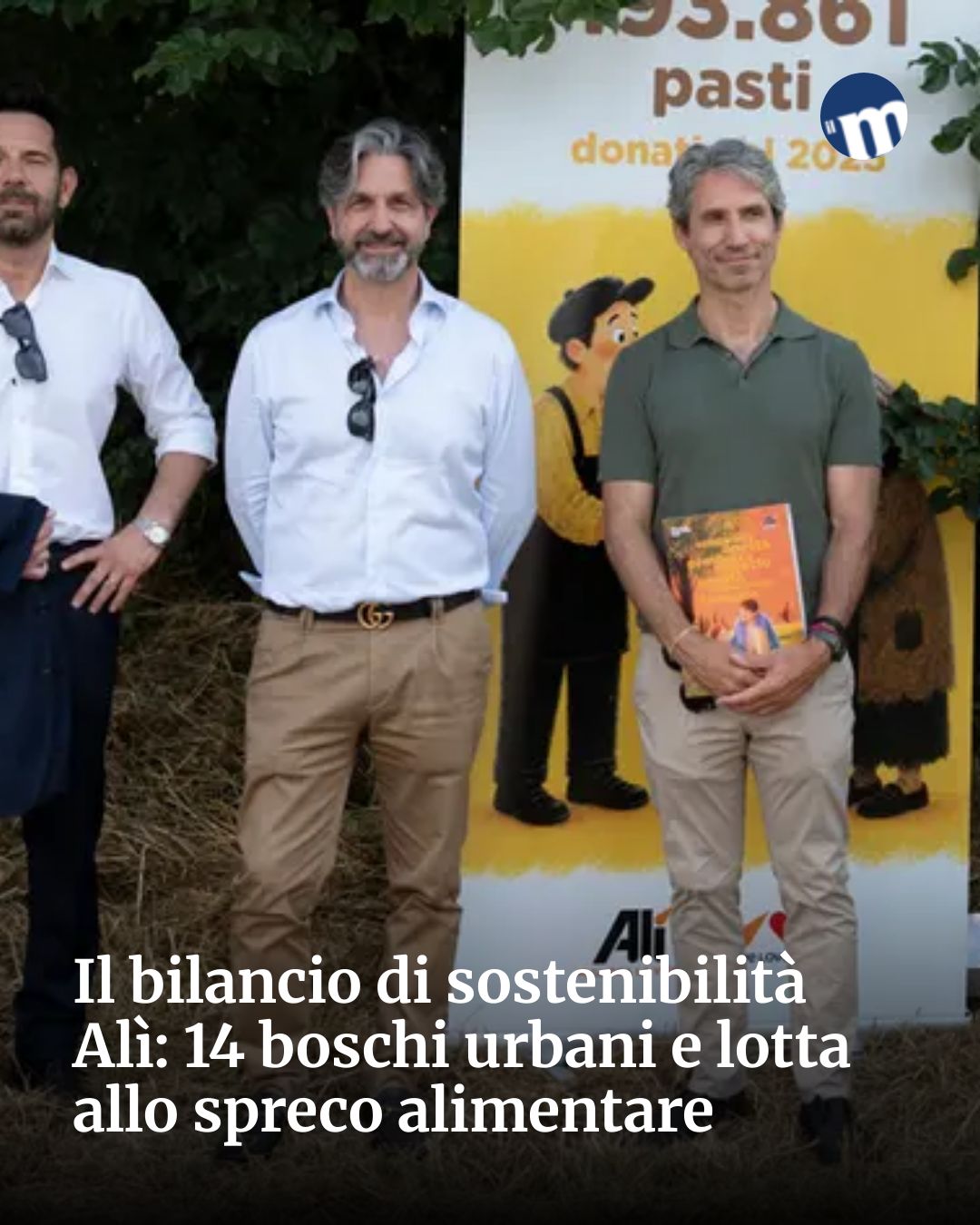 Post Instagram @socialbeat.test: Il bilancio di sostenibilità Alì: 14 boschi urbani e lotta allo spreco alimentare...