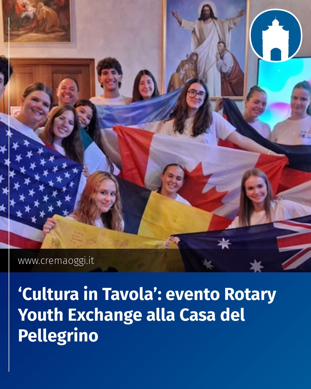 Post Instagram @redazione@cremaoggi.it: ‘Cultura in Tavola’: evento Rotary Youth Exchange alla Casa del Pellegrino...