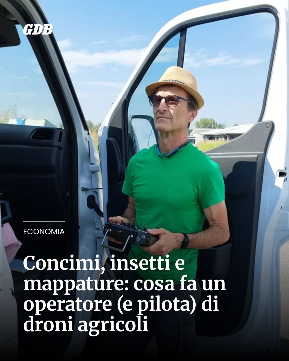 Post Instagram @giornaledibrescia: Concimi, insetti e mappature: cosa fa un operatore (e pilota) di droni agricoli...