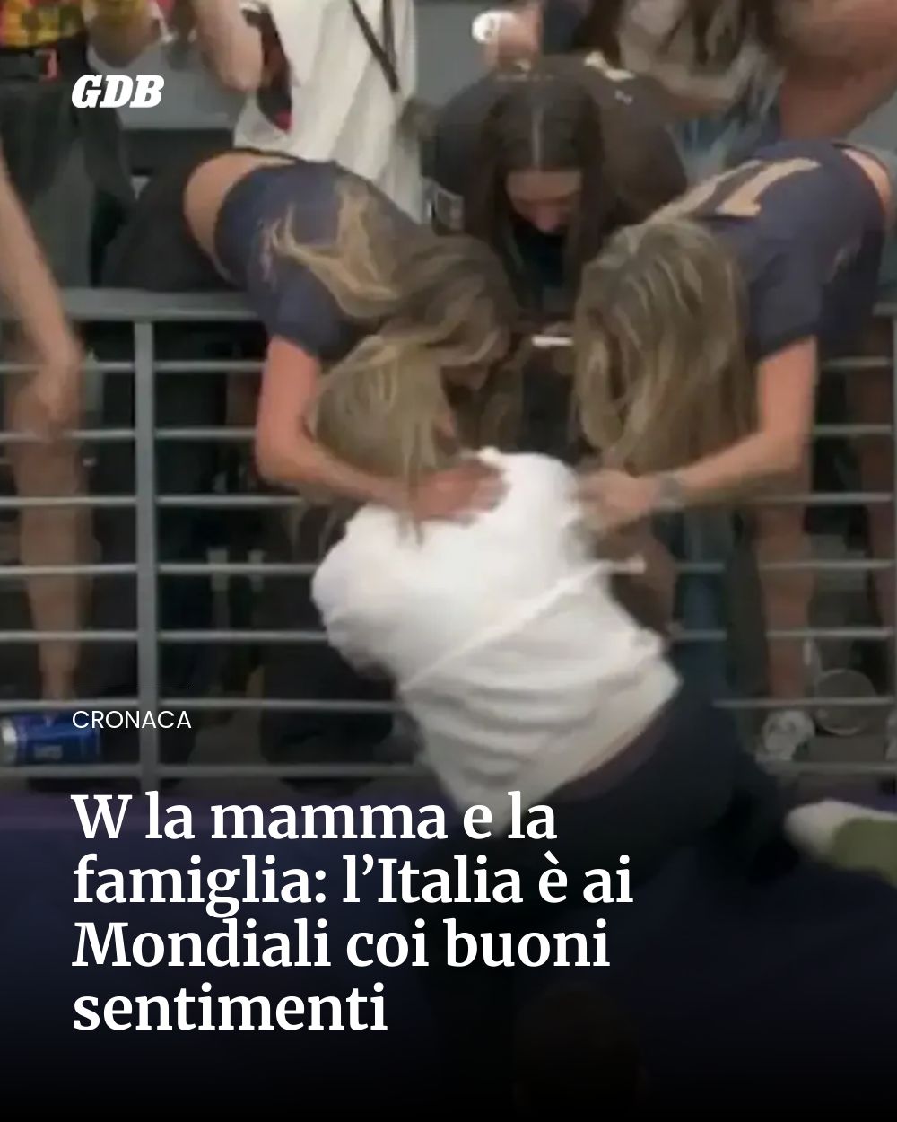 Post Instagram @giornaledibrescia: W la mamma e la famiglia: l’Italia è ai Mondiali coi buoni sentimenti...