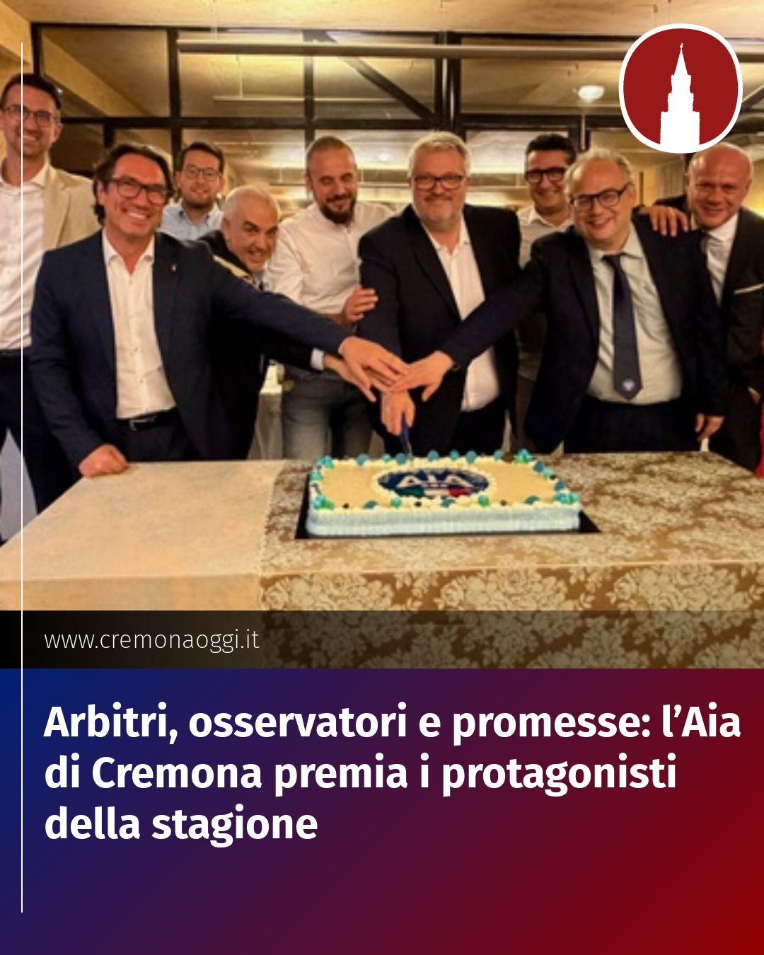 Post Instagram @Cremona_Oggi: Arbitri, osservatori e promesse: l’Aia di Cremona premia i protagonisti della stagione...