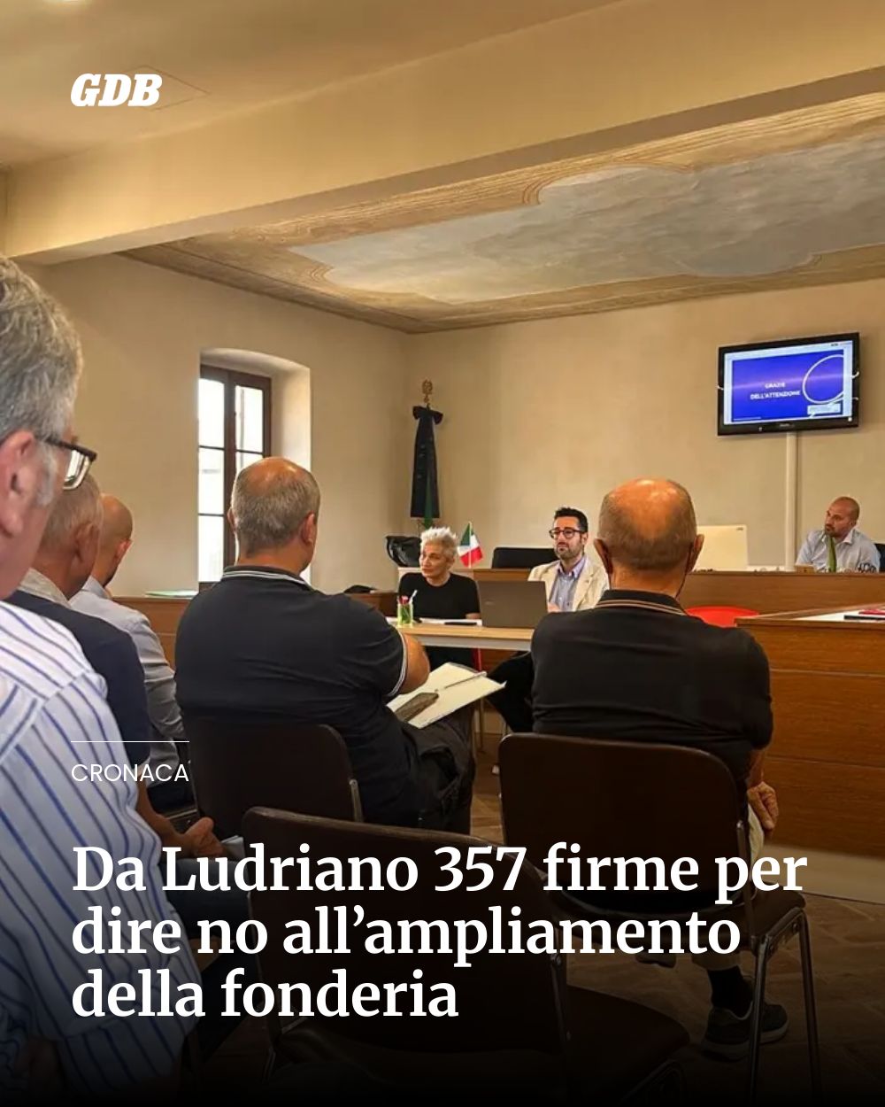 Post Instagram @giornaledibrescia: Da Ludriano 357 firme per dire no all’ampliamento della fonderia...