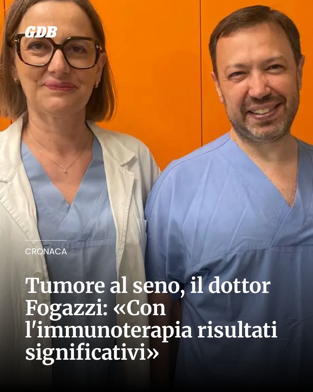Post Instagram @giornaledibrescia: Tumore al seno, il dottor Fogazzi: «Con l'immunoterapia risultati significativi»...