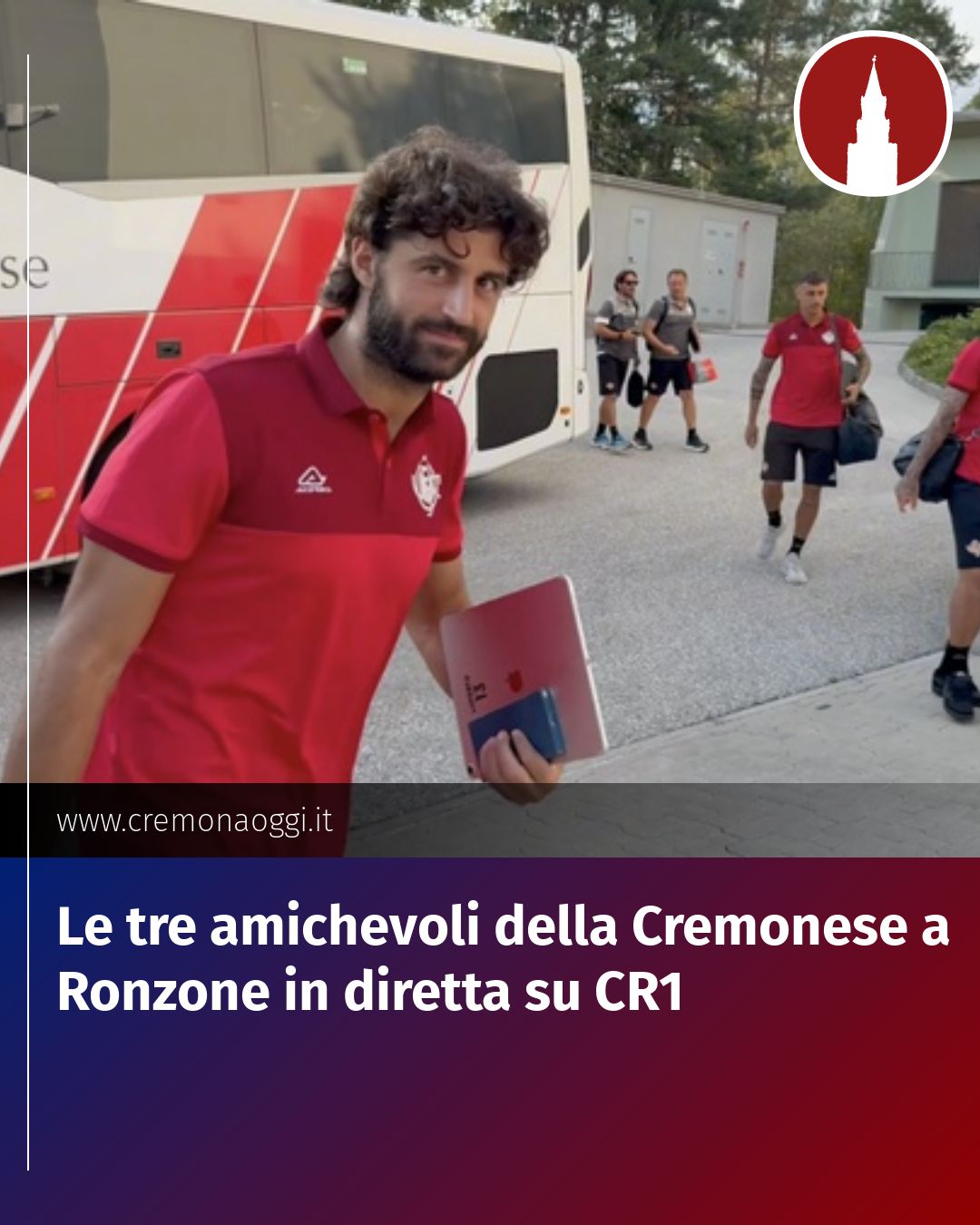Post Instagram @Cremona_Oggi: Le tre amichevoli della Cremonese a Ronzone in diretta su CR1...