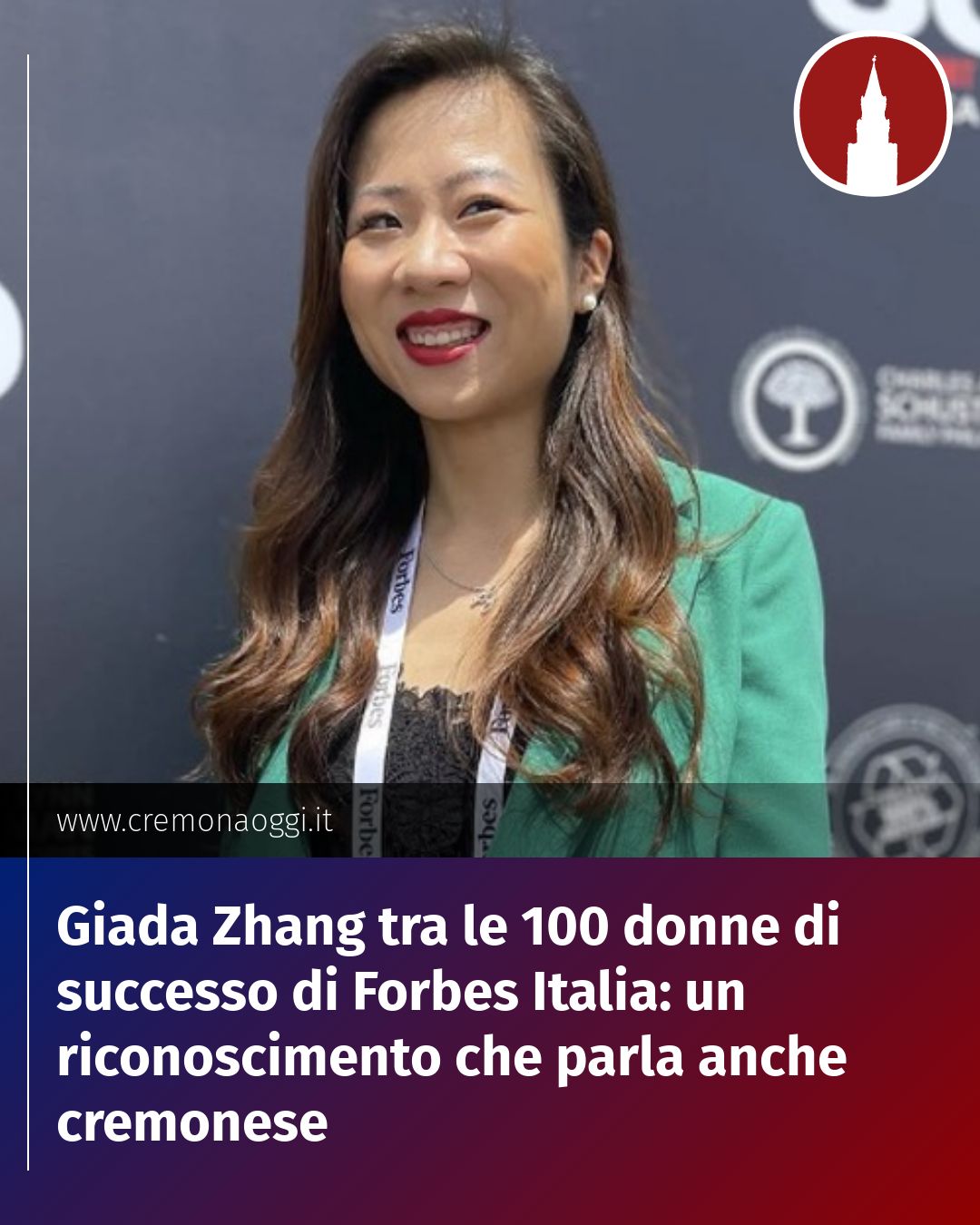 Post Instagram @Cremona_Oggi: Giada Zhang tra le 100 donne di successo di Forbes Italia: un riconoscimento che parla anche cremone