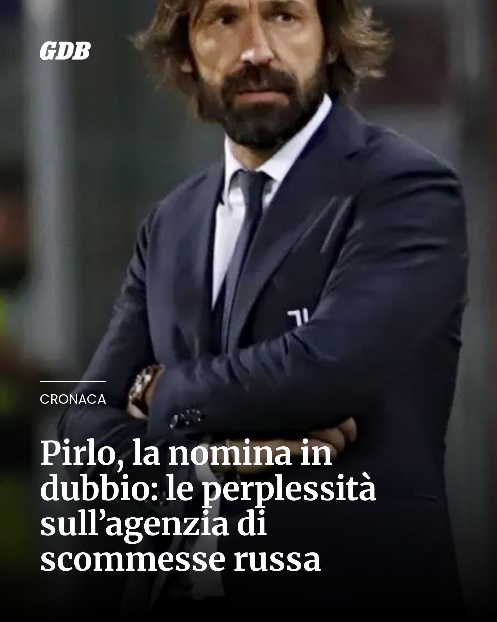 Post Instagram @giornaledibrescia: Pirlo, la nomina in dubbio: le perplessità sull’agenzia di scommesse russa...