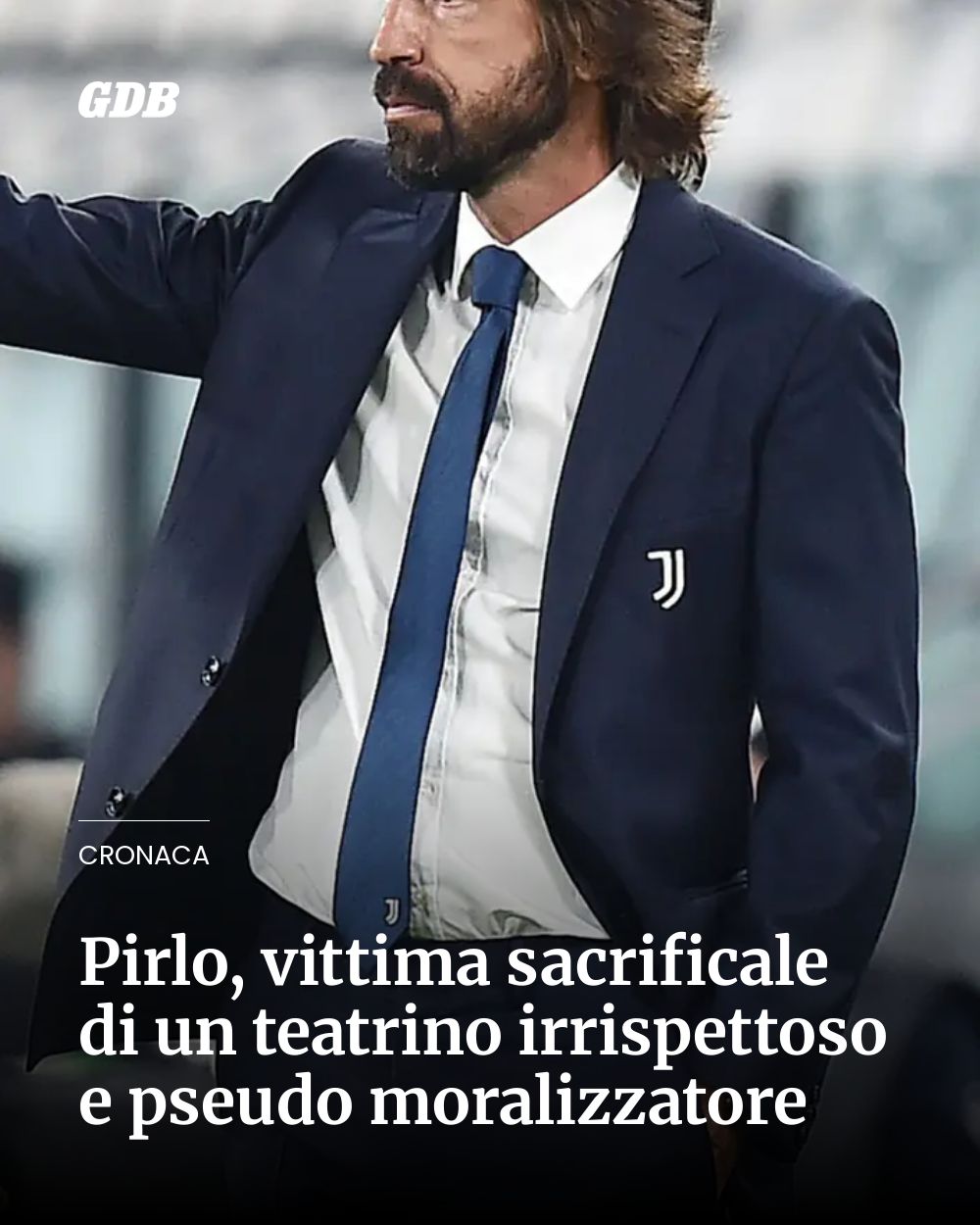 Post Instagram @giornaledibrescia: Pirlo, vittima sacrificale di un teatrino irrispettoso e pseudo moralizzatore...