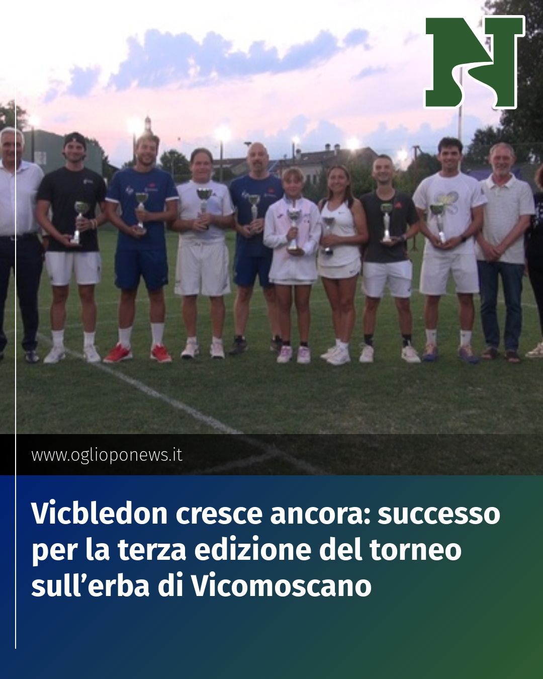 Post Instagram @redazione@oglioponews.it: Vicbledon cresce ancora: successo per la terza edizione del torneo sull’erba di Vicomoscano...