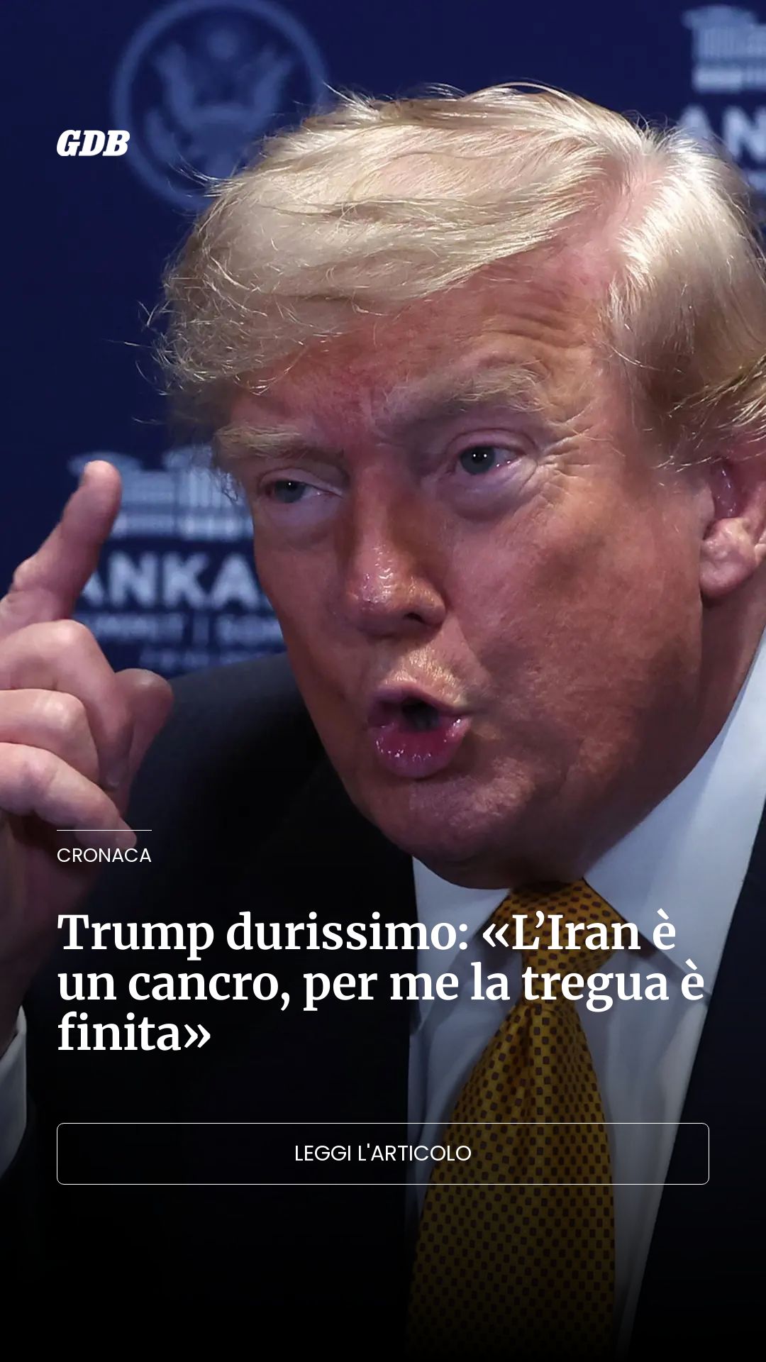 Trump durissimo: «L’Iran è un cancro, per me la tregua è finita»...