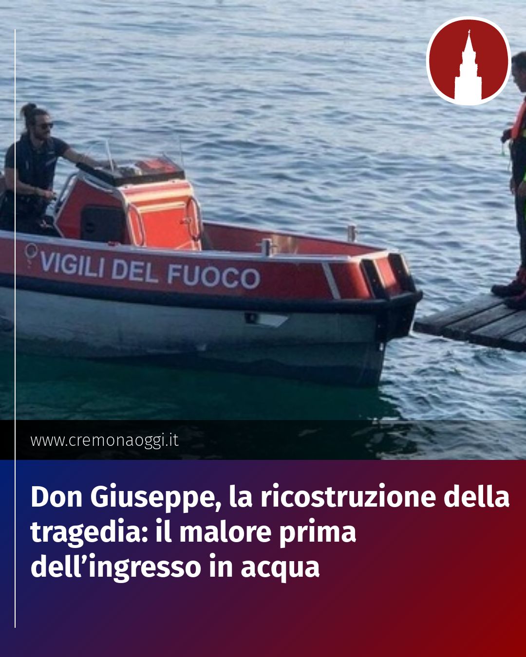 Post Instagram @Cremona_Oggi: Don Giuseppe, la ricostruzione della tragedia: il malore prima dell’ingresso in acqua...
