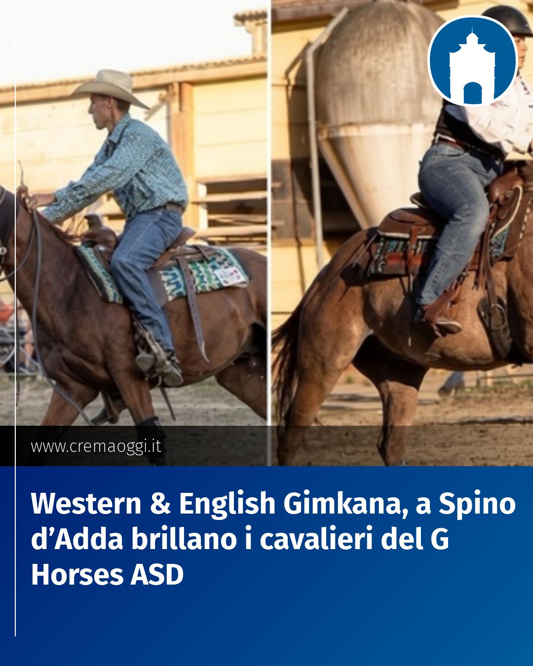 Post Instagram @redazione@cremaoggi.it: Western & English Gimkana, a Spino d’Adda brillano i cavalieri del G Horses ASD...