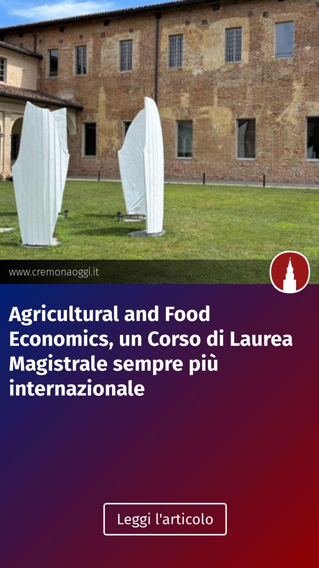 Agricultural and Food Economics, un Corso di Laurea Magistrale sempre più internazionale...