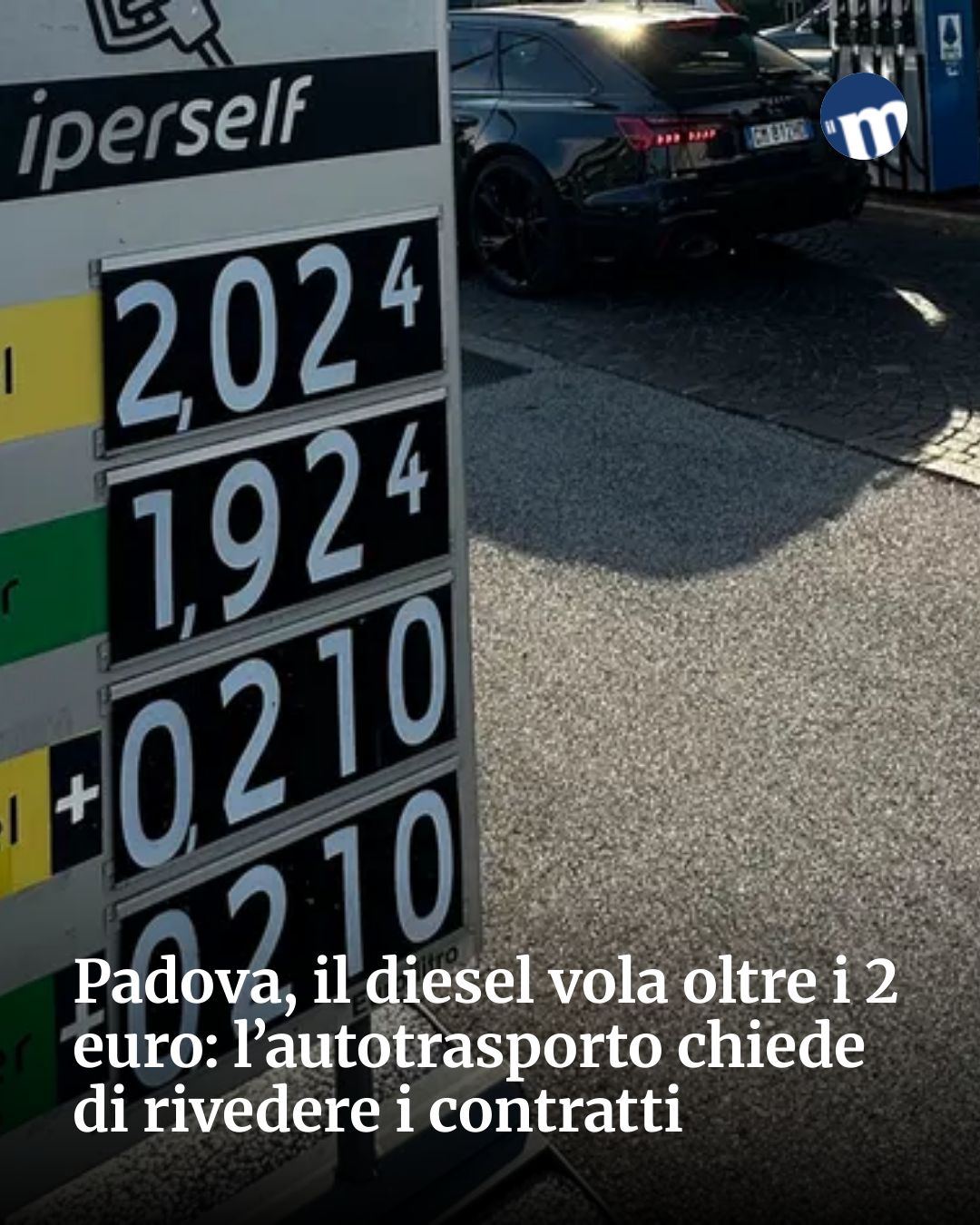 Post Instagram @socialbeat.test: Padova, il diesel vola oltre i 2 euro: l’autotrasporto chiede di rivedere i contratti...