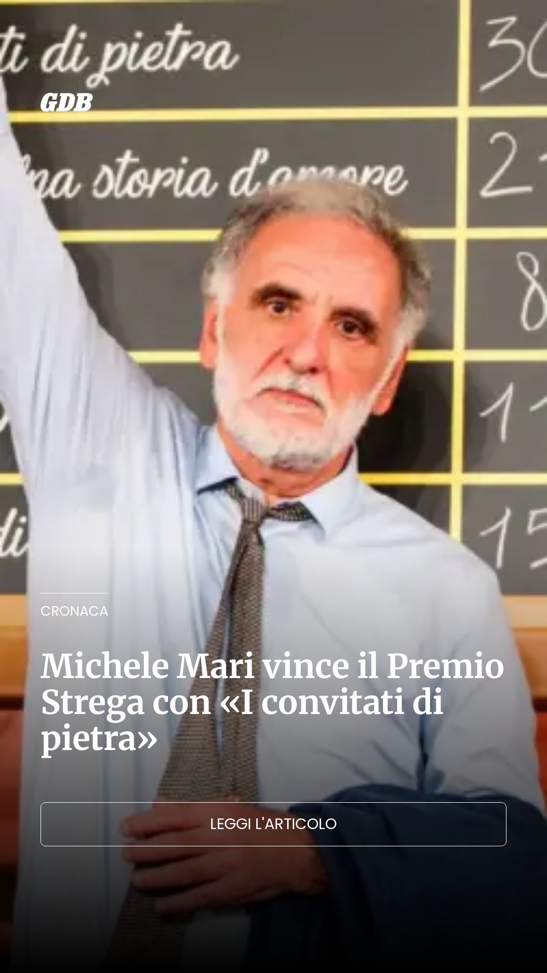 Michele Mari vince il Premio Strega con «I convitati di pietra»...