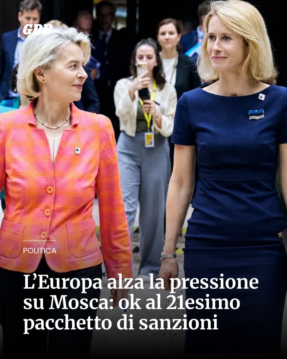 Post Instagram @giornaledibrescia: L’Europa alza la pressione su Mosca: ok al 21esimo pacchetto di sanzioni...