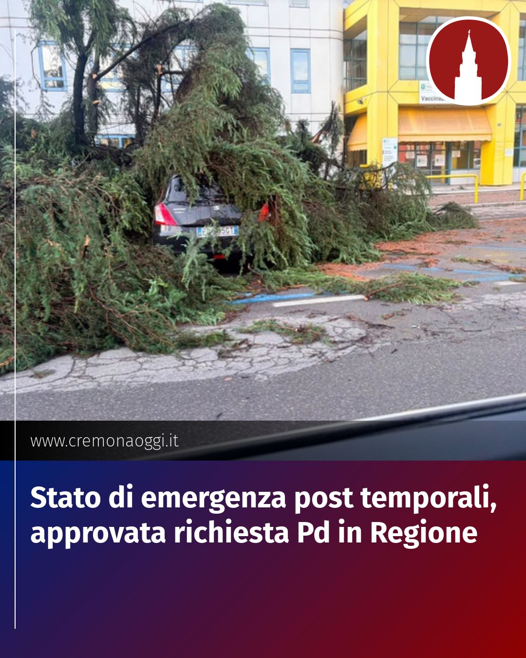 Post Instagram @Cremona_Oggi: Stato di emergenza post temporali, approvata richiesta Pd in Regione...
