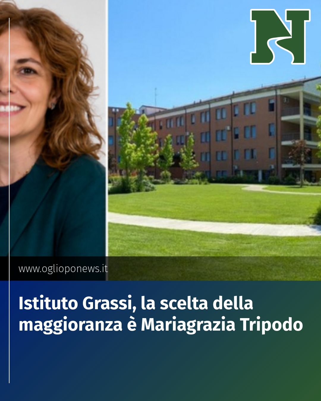 Post Instagram @redazione@oglioponews.it: Istituto Grassi, la scelta della maggioranza è Mariagrazia Tripodo...