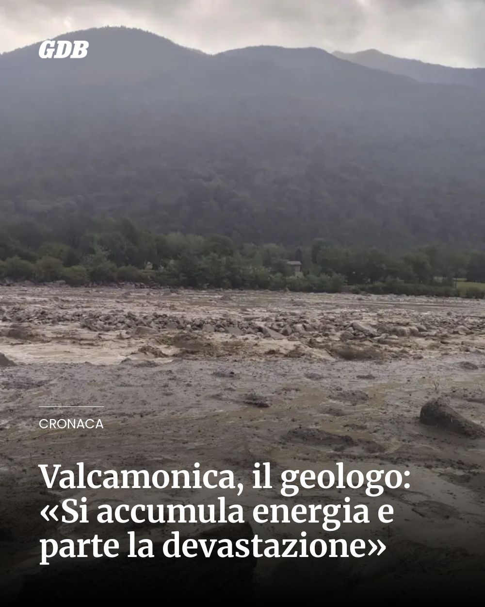 Post Instagram @giornaledibrescia: Valcamonica, il geologo: «Si accumula energia e parte la devastazione»...