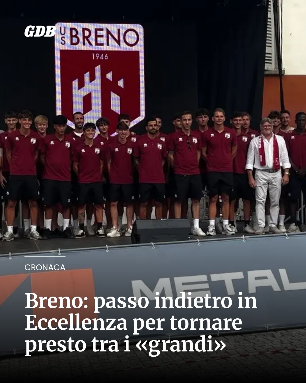 Post Instagram @giornaledibrescia: Breno: passo indietro in Eccellenza per tornare presto tra i «grandi»...