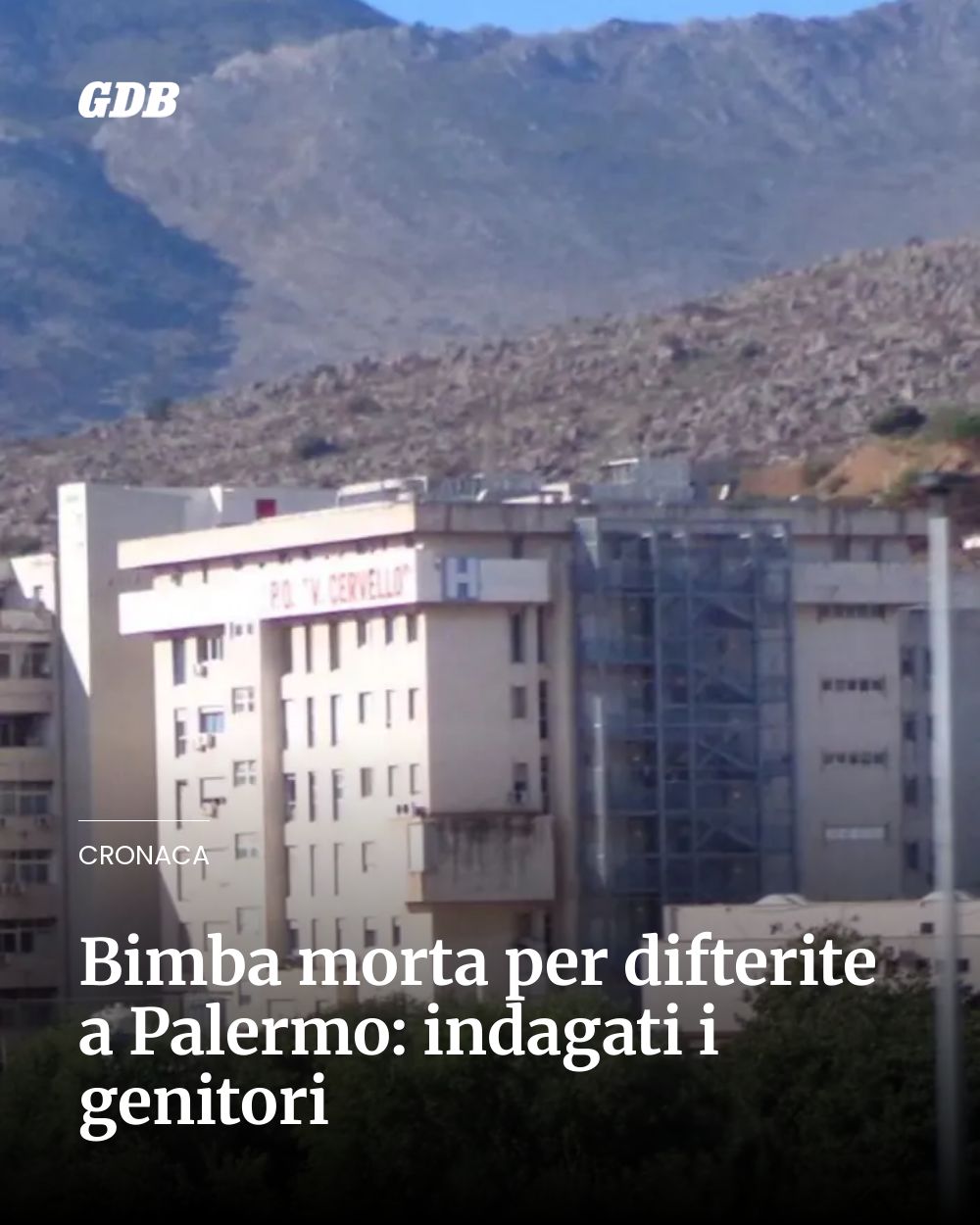 Post Instagram @giornaledibrescia: Bimba morta per difterite a Palermo: indagati i genitori...
