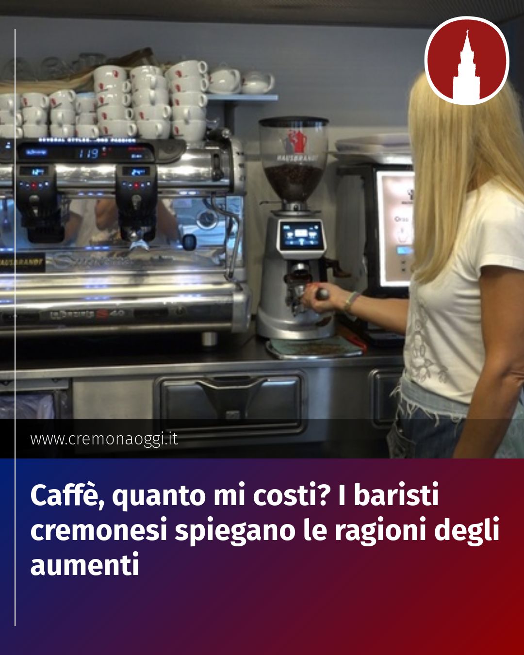 Post Instagram @Cremona_Oggi: Caffè, quanto mi costi? I baristi cremonesi spiegano le ragioni degli aumenti...