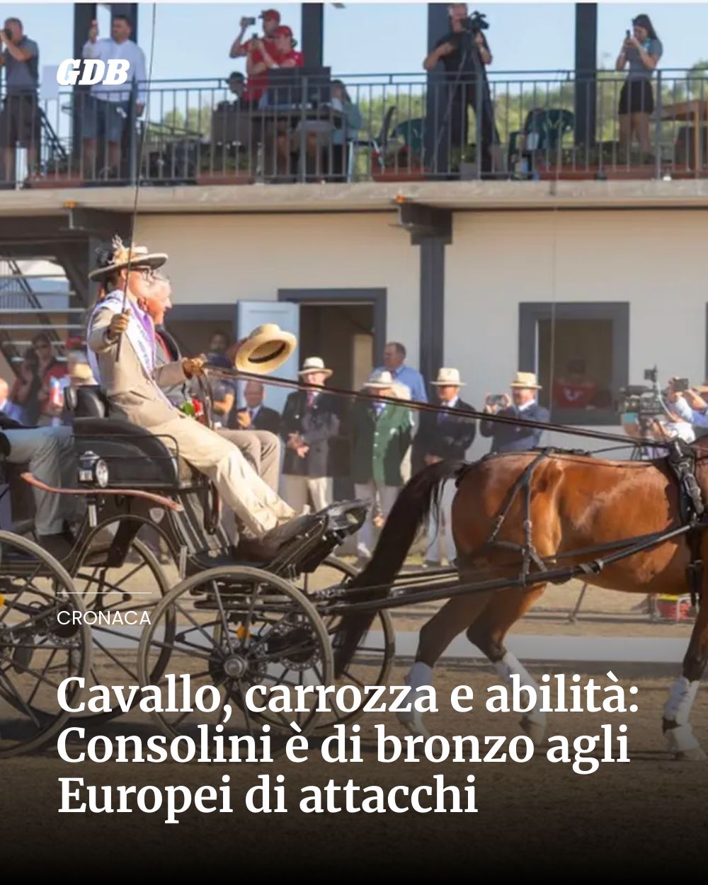 Post Instagram @giornaledibrescia: Cavallo, carrozza e abilità: Consolini è di bronzo agli Europei di attacchi...
