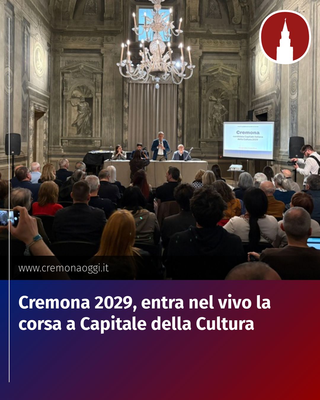 Post Instagram @Cremona_Oggi: Cremona 2029, entra nel vivo la corsa a Capitale della Cultura...