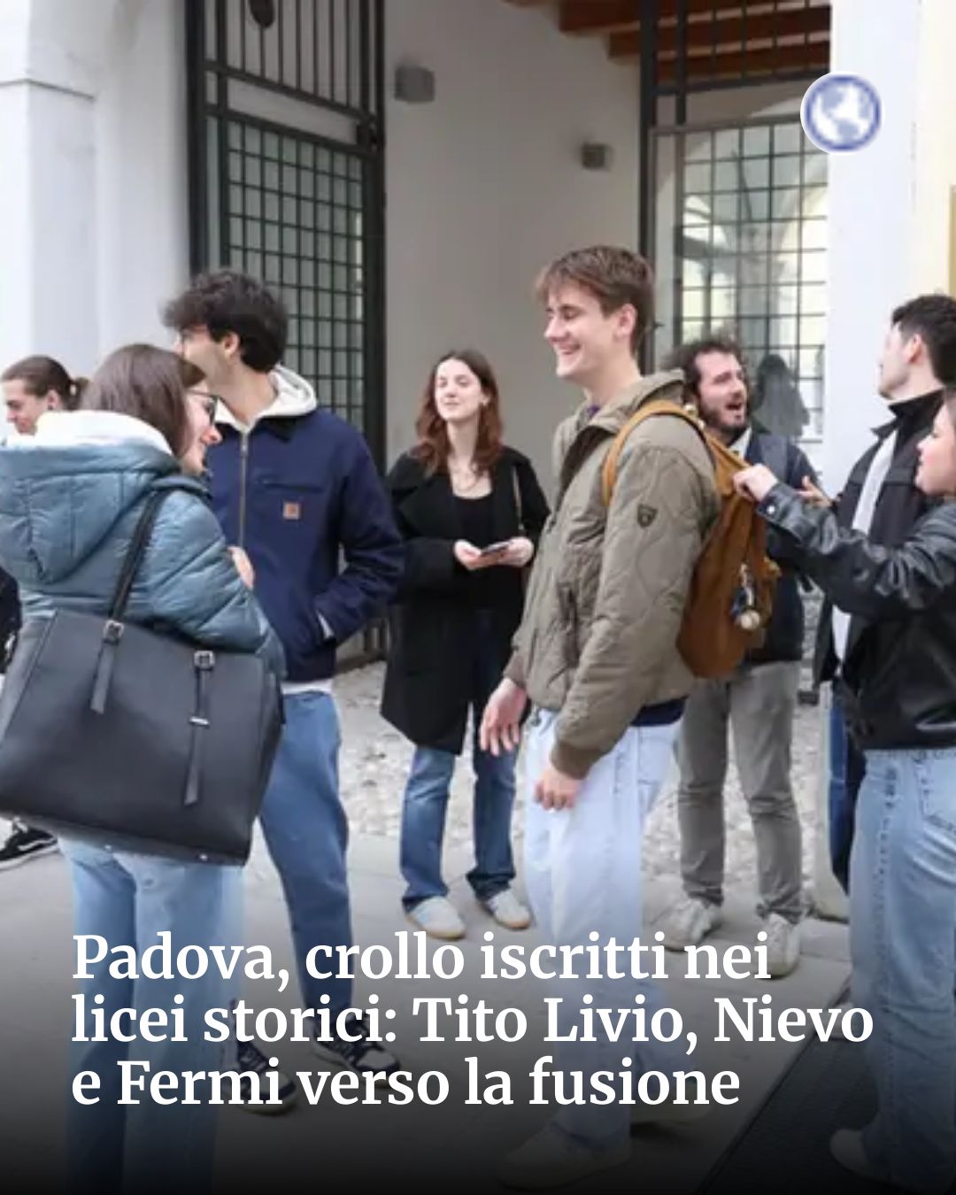 Post Instagram @socialbeat.test: Padova, crollo iscritti nei licei storici: Tito Livio, Nievo e Fermi verso la fusione...