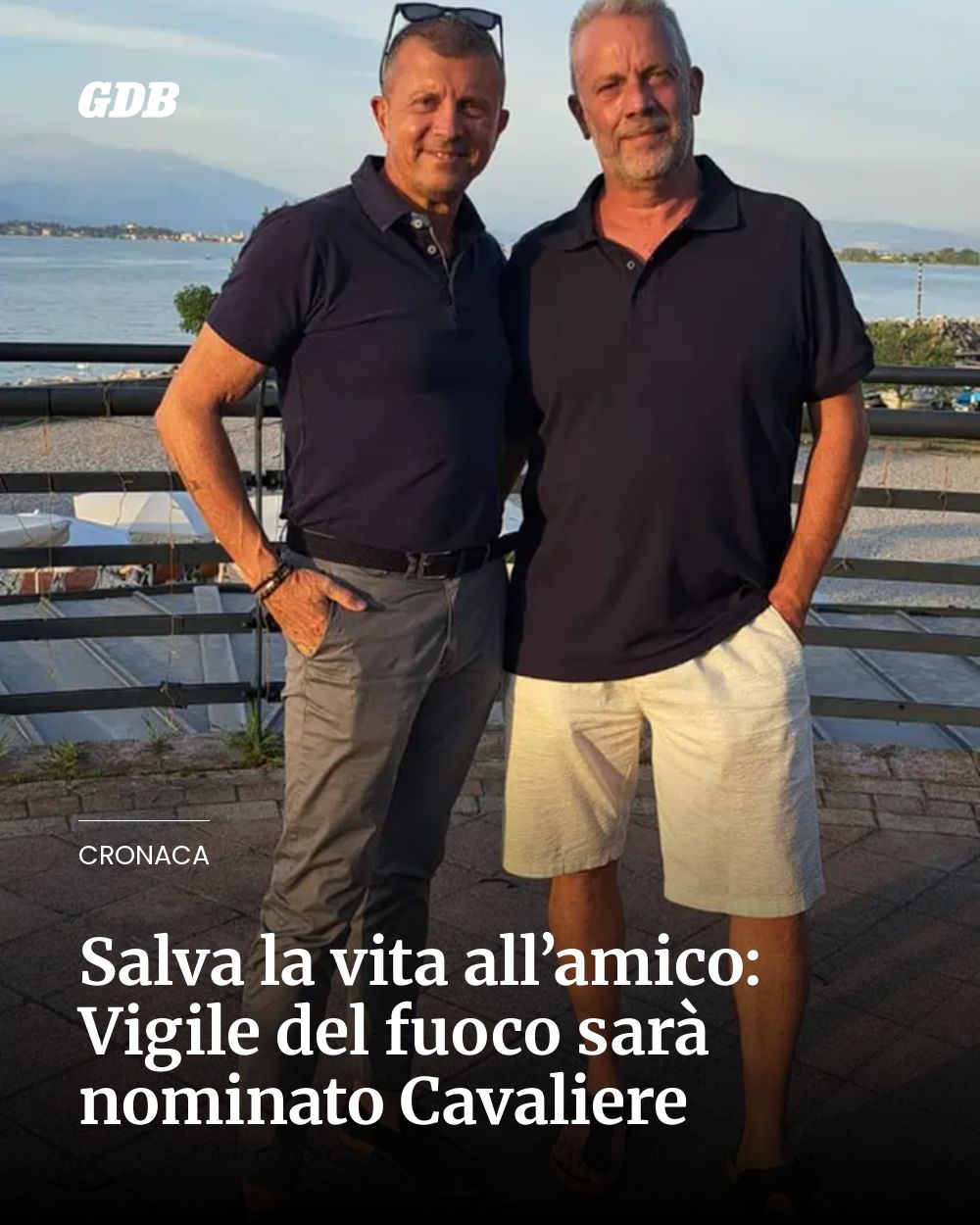 Post Instagram @giornaledibrescia: Salva la vita all’amico: Vigile del fuoco sarà nominato Cavaliere...