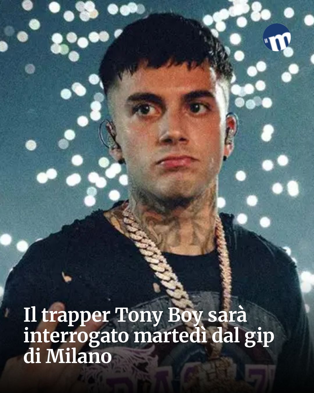 Post Instagram @socialbeat.test: Il trapper Tony Boy sarà interrogato martedì dal gip di Milano...