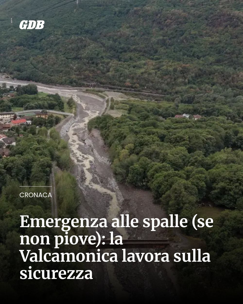 Post Instagram @giornaledibrescia: Emergenza alle spalle (se non piove): la Valcamonica lavora sulla sicurezza...
