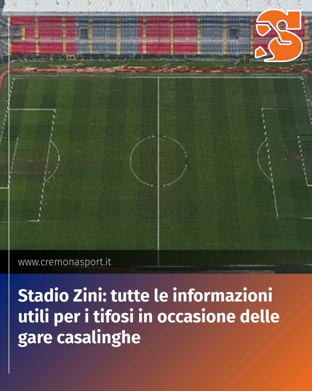 Post Instagram @Cremona_Sport: Stadio Zini: tutte le informazioni utili per i tifosi in occasione delle gare casalinghe...