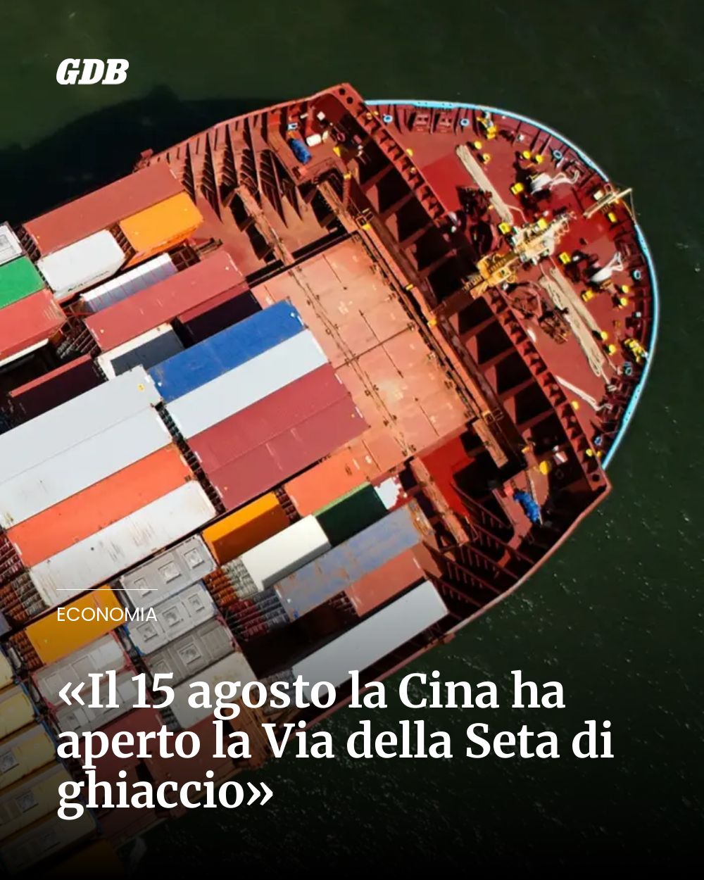 Post Instagram @giornaledibrescia: «Il 15 agosto la Cina ha aperto la Via della Seta di ghiaccio»...