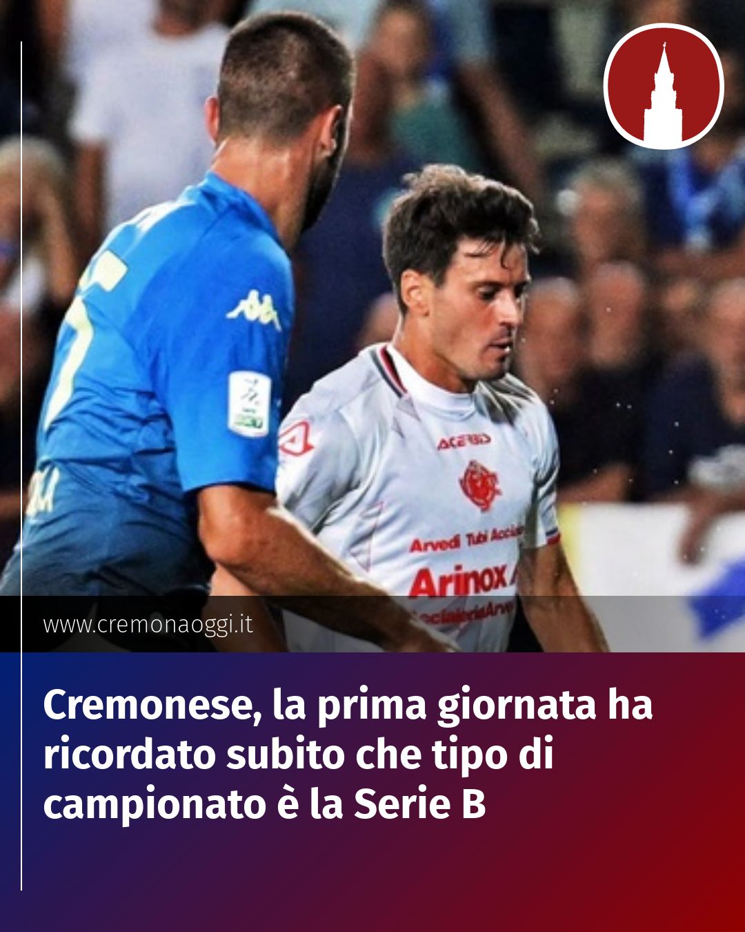 Post Instagram @Cremona_Oggi: Cremonese, la prima giornata ha ricordato subito che tipo di campionato è la Serie B...